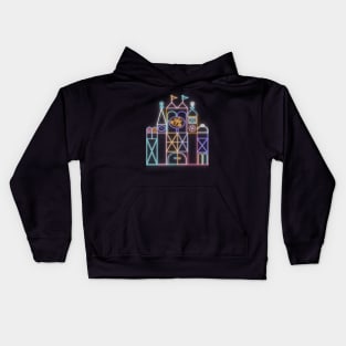 Neon Small World Kids Hoodie